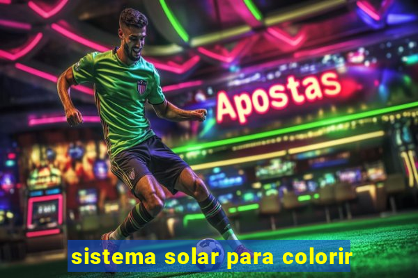 sistema solar para colorir